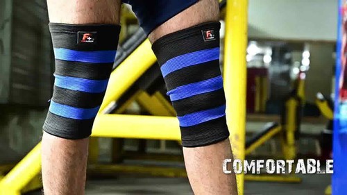 F+ Knee 2 ply Support Sport Brace Compression Sleeve Arthritis Gym Pain Bandages - Picture 7 of 25