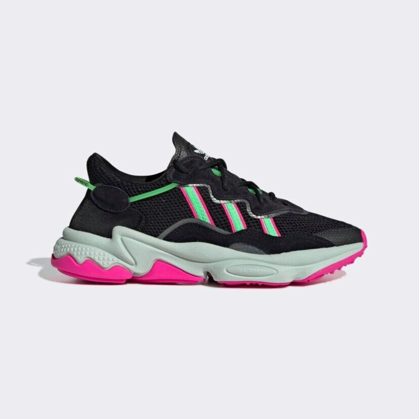 Adidas Originals Ozweego Black Lime Pink Lifestyle Shoes Adidas Originals Ozweego Black Lime Pink Lifestyle Shoes