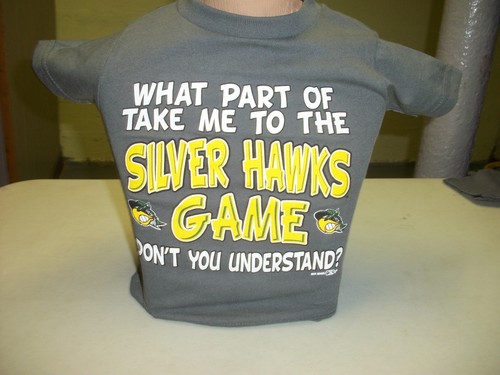 SOUTH BEND SILVER HAWKS TODDLER T-SHIRT - 2T - GREY - Picture 1 of 2