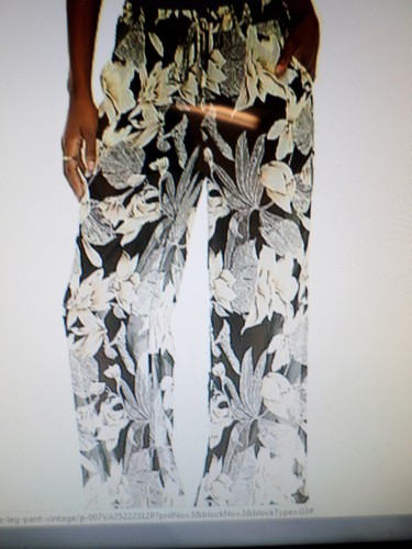 Kadashian Kollection Women's Sheer Wide-Leg Pants-Vintage Lily - Picture 3 of 4