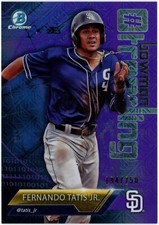 2018 Bowman Chrome Mega Trending Fernando Tatis Jr Purple Refractor #194/250 RC