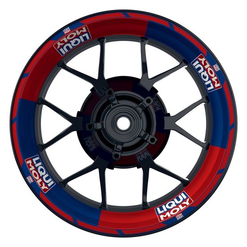 Pegatina de llanta Liqui Moly diseño moto V1 Wheelsticker - Imagen 2 de 7