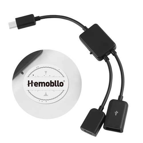Hemobllo USB Adaptor with Power Charging OTG Host Cable Cord Adapter for Smart - 第 7/9 張圖片