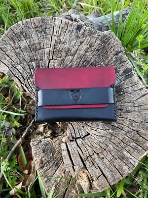 leather accessories, minimalist wallet, card holder, hand stitched, vegtan, USA