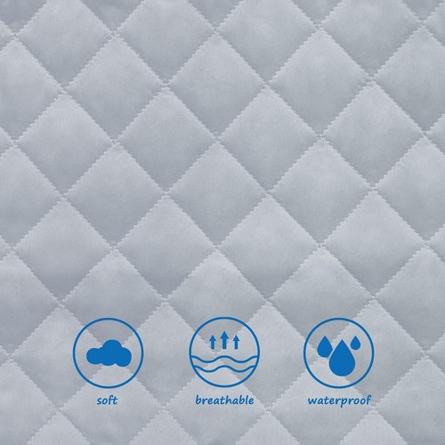 Waterproof Bassinet Mattress Pad Cover for Almost Bassinet Mattress 2 Pack 32x17 - Picture 3 of 6