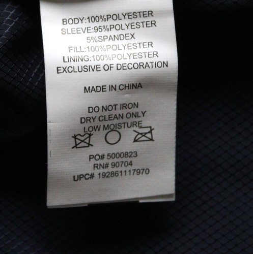 Vince Camuto Mens Size M Navy Blue Midweight Hooded Jacket Hybrid VO058SV5085 - Picture 4 of 7