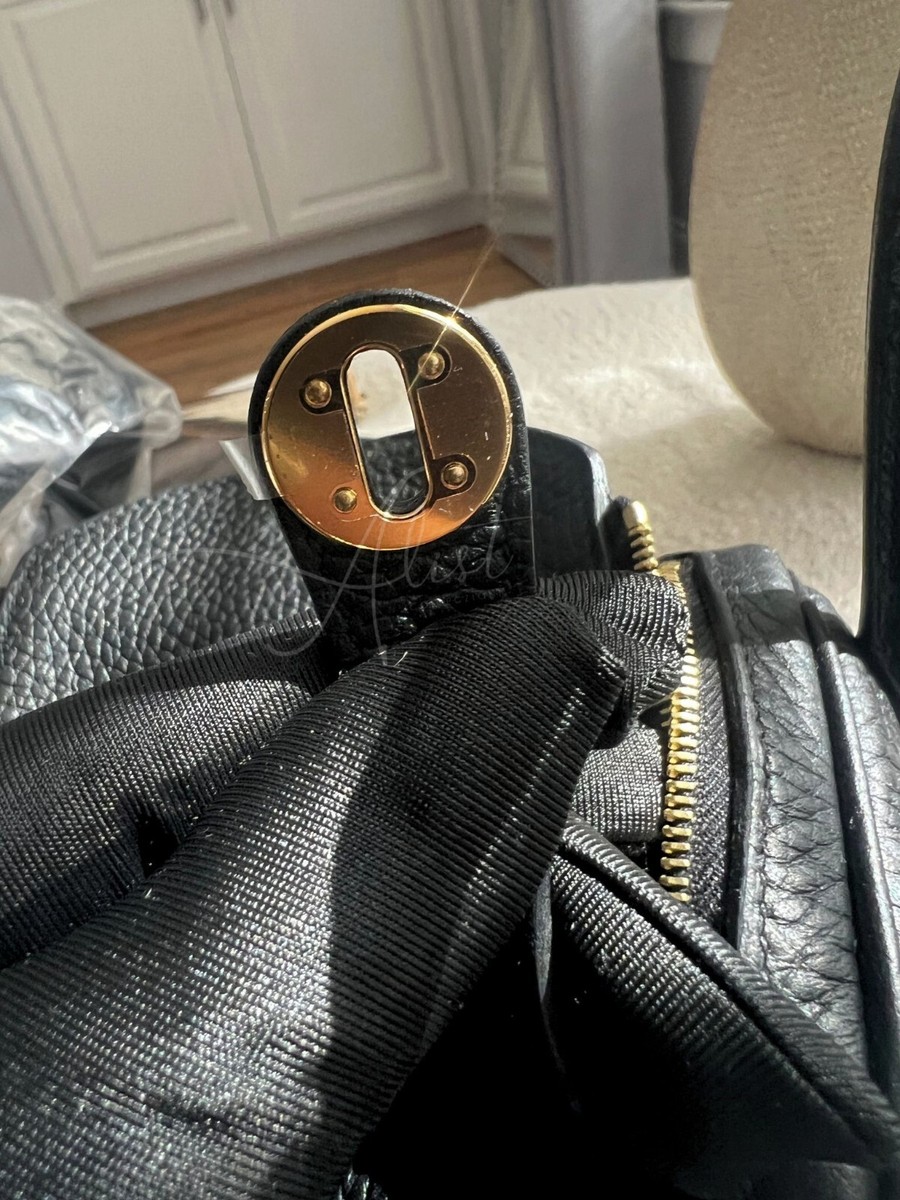 Brand New Hermès Mini Lindy Black Noir Clemence Gold Brand New Hermès Mini Lindy Black Noir Clemence Gold