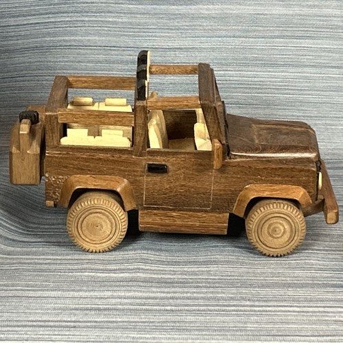 JEEP fatta a mano dallAfrica (Malawi Safari anni 70 80 90 auto in legno) - Foto 6 di 11