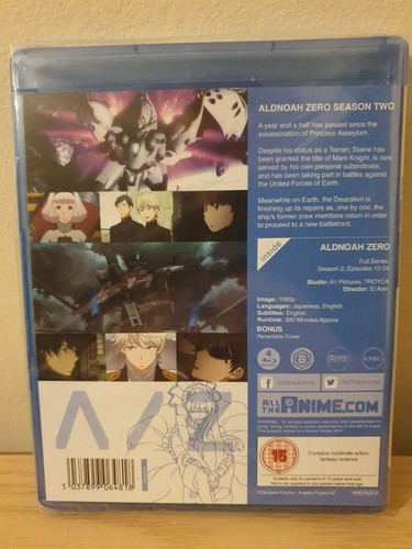 Aldnoah Zero Staffeln 1 und 2 Blu Ray Brandneu Anime - Bild 3 von 4