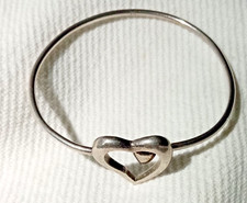 Sterling Silver BRACELET Double Heart Design 7.5'