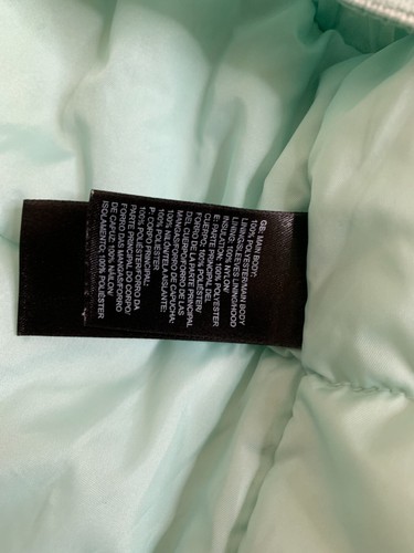The North Face Womens Jacket Medium Blue Floral Hyvent Hoodie Insulated Outdoors - Picture 5 of 11