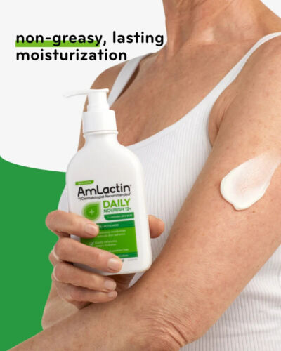 AmLactin Daily Nourish 12% Lactic Acid Body Lotion–14.1 oz Award-Winning Formula - Picture 5 of 12