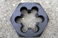 2 1/2" x -4 x 1 1/2" Carbon Steel hex rethreading die