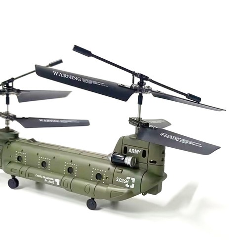 SYMA Remote Control Helicopter 2.4G 3CH Dual Propellers Military Helicopter B8G5 - Picture 9 of 10