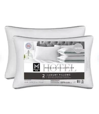 Member's Mark Hotel Premier Collection Bed Pillows, Assorted Sizes Set of 2