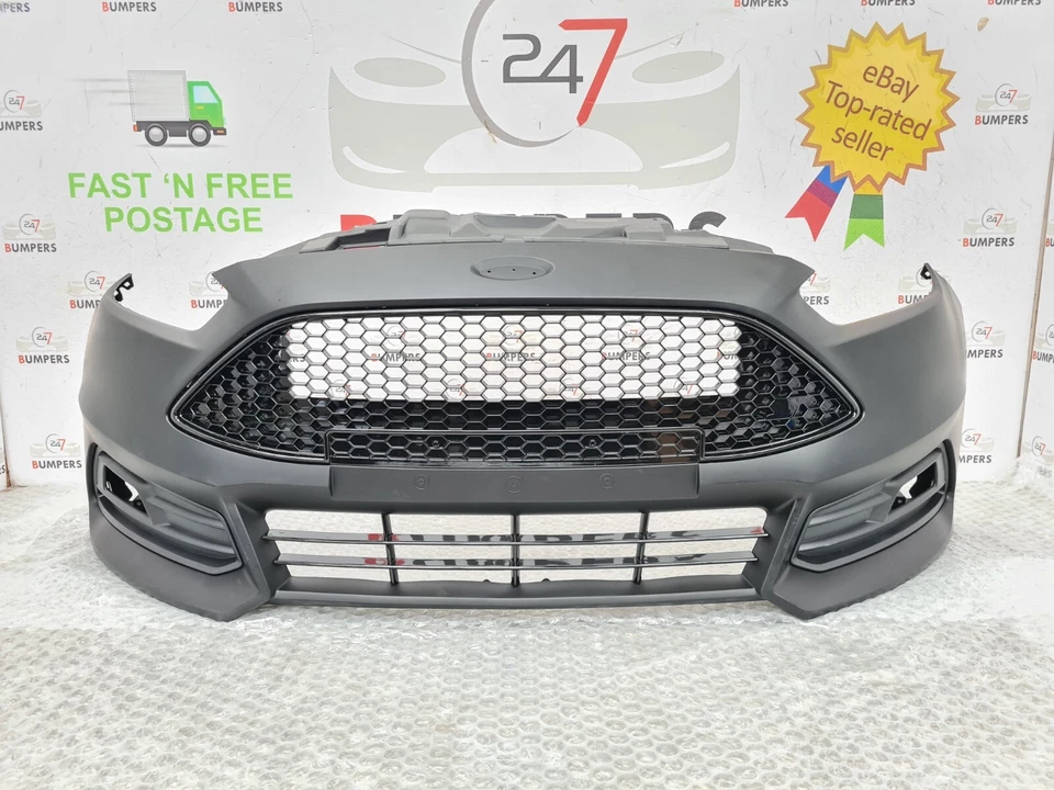 FORD FOCUS MK3 ST 2015-2018 FRONT BUMPER COMPLETE OE + GRILLS NEW F1EB-17757-B