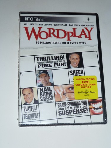 Wordplay DVD documentary movie New York Times crossword puzzle Will Shortz NEW!