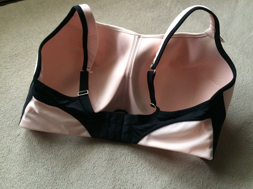 Panache 40H (FF) Pink/Black Molded Soft Cup Sports Bra Style 7341A NWOT - Picture 2 of 5