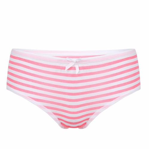 Unterhose Damen Gestreift Baumwolle Slips Elastisch Weich Panties mit Bowknot - Picture 66 of 66