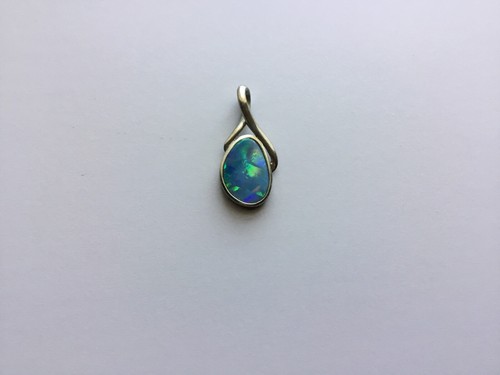 Silver And Opal Pendant