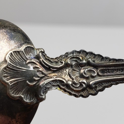 x6 POMPADOUR by Whiting, 1898 Sterling Silver Spoon 5-3/4 Inch Monogram Helen - Picture 13 of 17