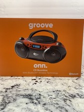 New ONN  CD Bomboo With Bluetooth,FM Radio,