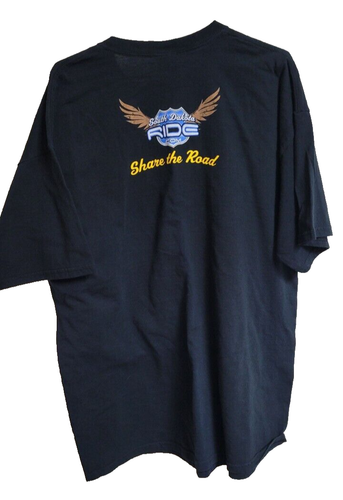 Camiseta para hombre XL South Dakota Rides Share the Road - Imagen 3 de 4