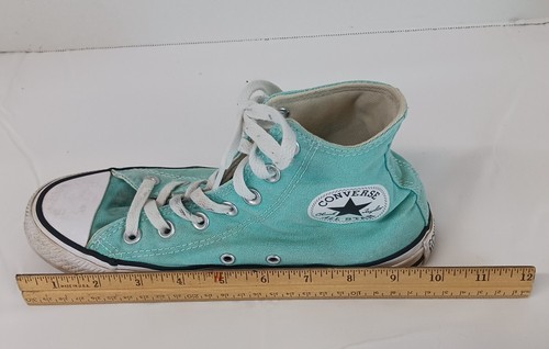 Converse All Star Hi-Top Sneakers Chuck Taylor Unisex Men 6/ Women 7 Turquoise - Picture 10 of 13