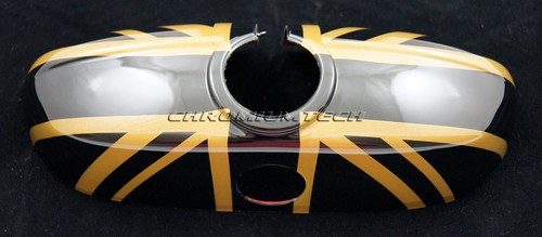 MK3 Mini F54 F55 F56 F57 F60 Gold Union Jack Rückspiegel Abdeckung Manuell Dim - Bild 4 von 5