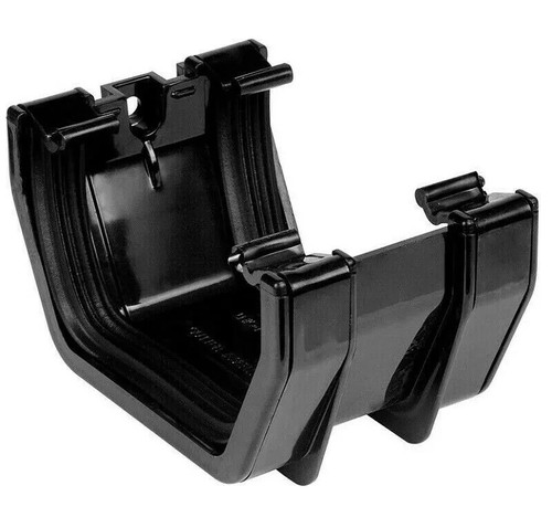 BLACK Square Line Gutter System KAYFLOW 114mm UPVC Rainwater - Picture 10 of 26