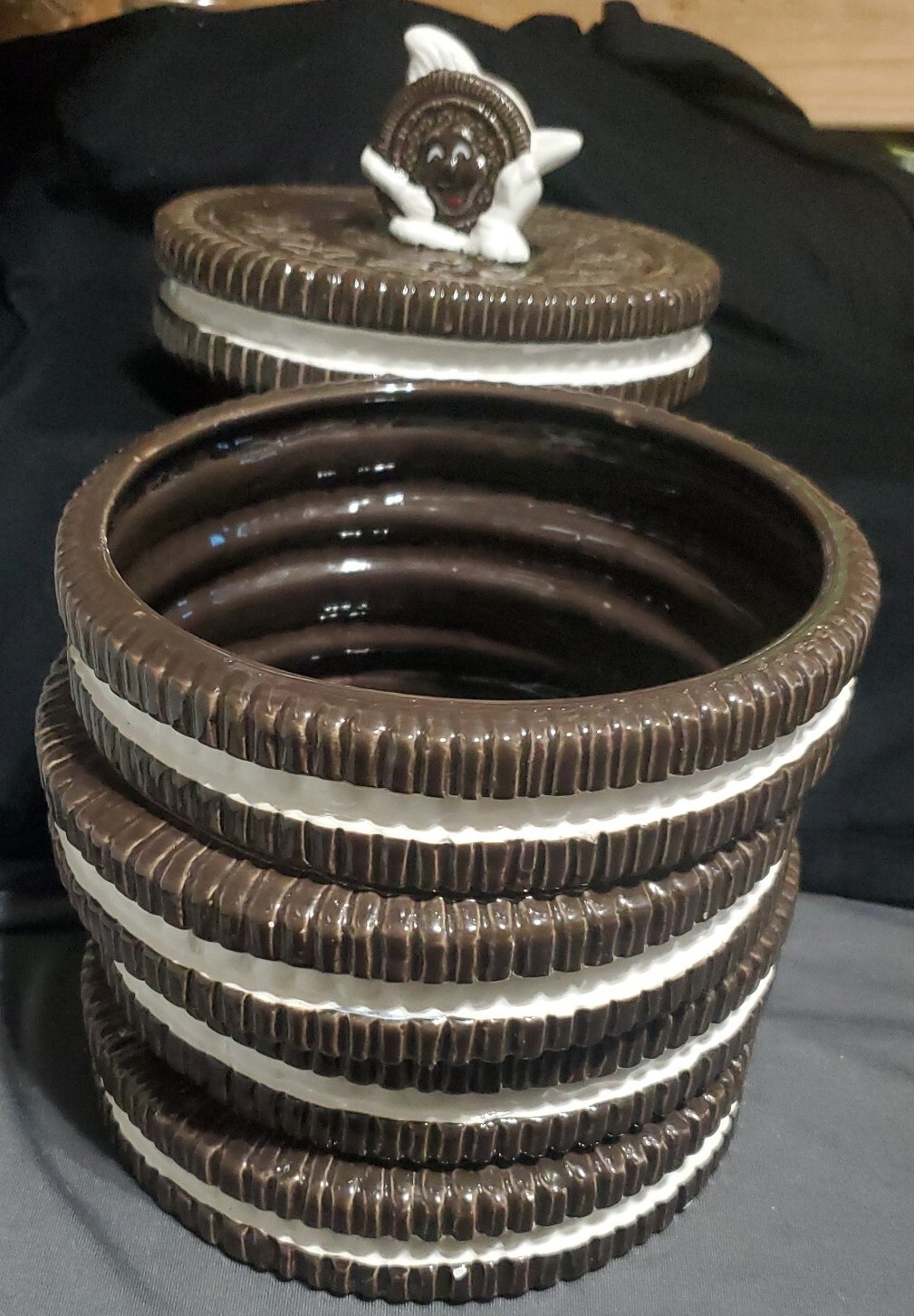 Vintage 1970's Nabisco Stacked Oreo Cookie Jar Classics Collection eBay