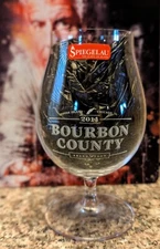 NOS  2014 Goose Island Bourbon County Stout Beer Glass Snifter Spiegelau *NEW*
