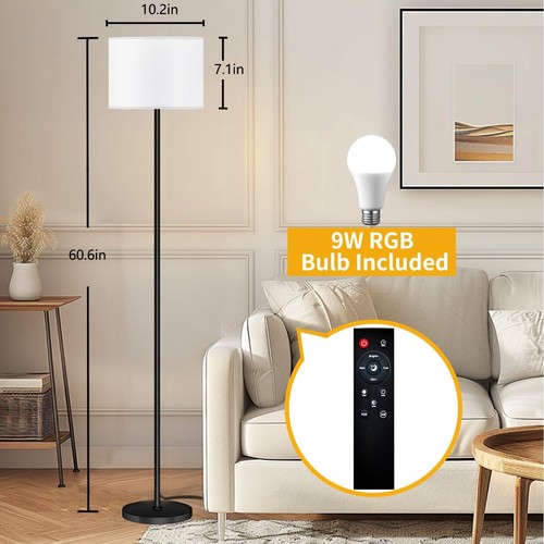 Floor Lamp for Living Room Bedroom,Lights Floor Lamp with Remote Control and ... - Picture 2 of 7