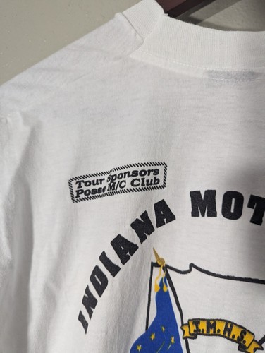 Vintage Indiana Motorcycle Historical Society T-Shirt Größe XXL - Made in USA - Bild 3 von 11
