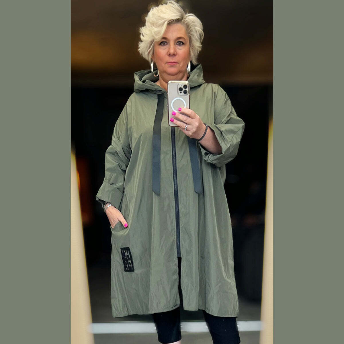plus size waterproof jacket ladies