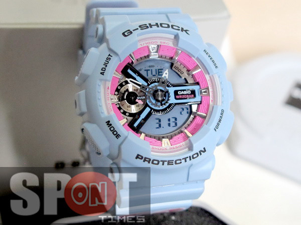 Casio G-Shock S Series Rose Motif Band Ladies Watch GMA