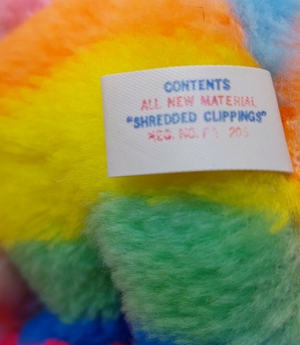 Superior Toy Small Rainbow Unicorn Plush Shredded Clippings 6" Stuffed Animal - Picture 6 of 9