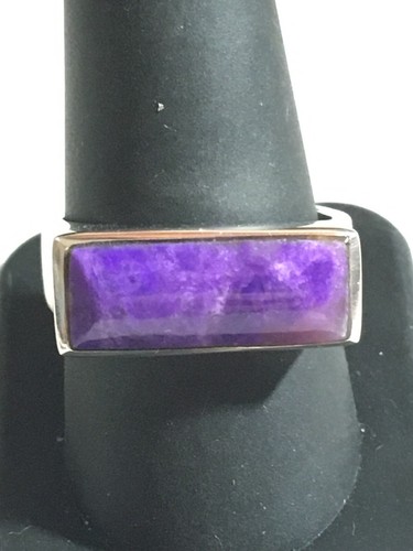 Jay King Beautiful Sterling Silver Charoite Ring Size 71/8