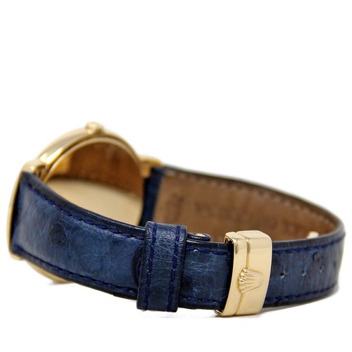 Rolex Geneve Cellini 6622/8 Gold Blue Leather Box/Papers/2YEARWARRANTY #1564-1 - Picture 3 of 5