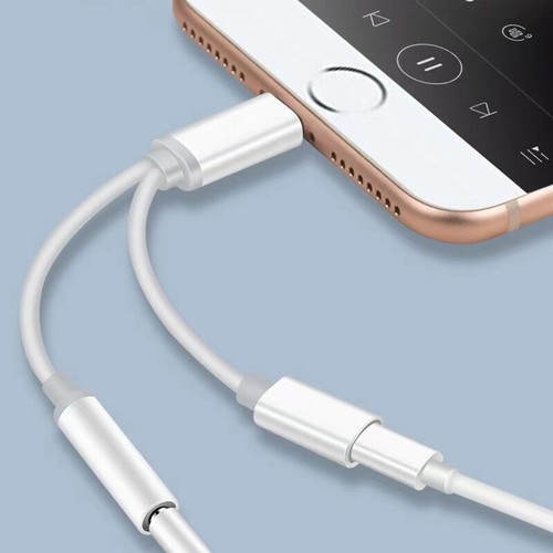 3.5mm Headphone Jack AUX Splitter Adapter and Charger For iPhone 13 12 11 X 8 7 - Photo 5 sur 11