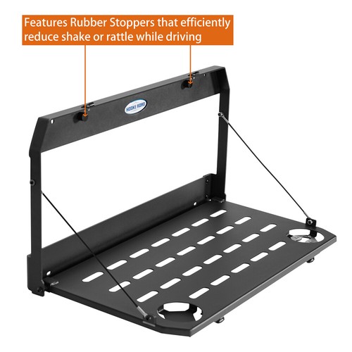 Inner Fodable Tailgate Mount Table Cargo Shelf Bracket for Wrangler Jeep 97-06TJ - Bild 8 von 16