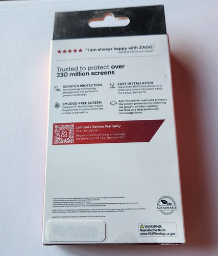 NEUF verre transparent ZAGG InvisibleShield Elite 360 pour Apple Watch Ultra 49 mm SCELLÉ - Photo 4 sur 12