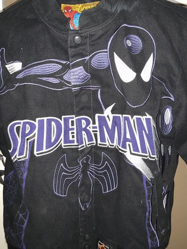 Jeff Hamilton Spider-Man Youth Jacket Size 9-10 Large Black Suit Marvel 2011 - Picture 5 of 9