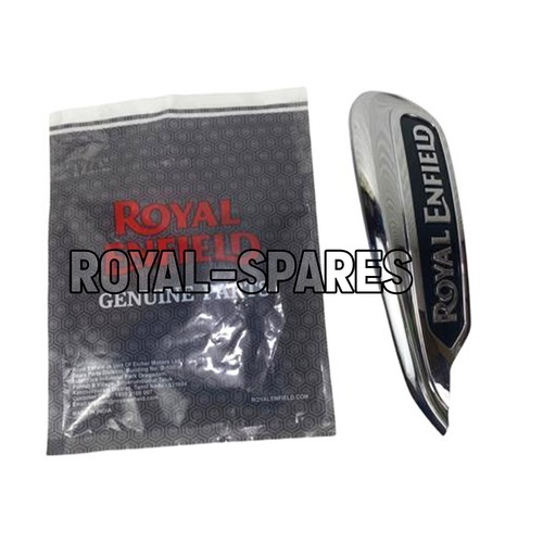 Royal Enfield "3D TANK BADGE RH, CHROME" For Meteor 350 - Express Shipping - Picture 8 of 13