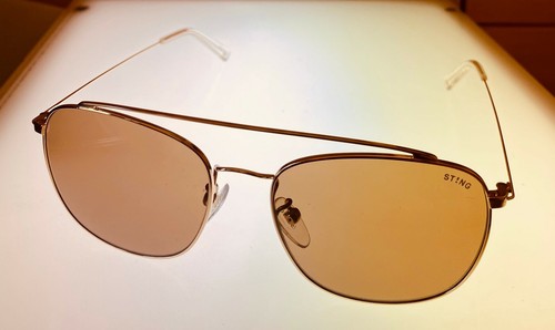 Sting Mens Metal Gold Metal Square Aviator Sunglass, SST190 300 - Picture 7 of 12