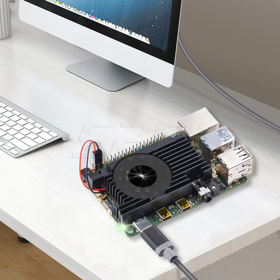 52Pi ROCK 4 Model C+ Cooling Fan 3510 Heatsink for Rock Pi 4C Plus - Image 3 of 4