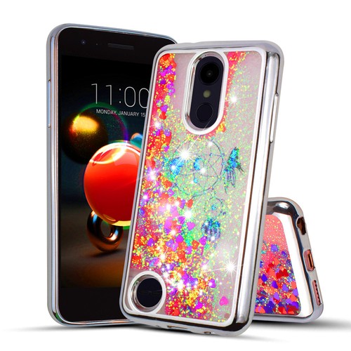 For 5" LG Ari2/LV3/X210/Aristo 2 Glitter Sparkle Liquid Quicksand Clear Case - Picture 5 of 13