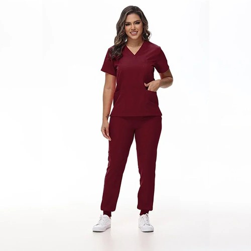 Hot New Scrub Set Medical Uniforms Doctor Surgery Overalls Beauty Salon Workwear - Picture 17 of 36