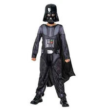 Darth Vader Obi Wan Kenobi Child Costume Cosplay Jumpsuit w/ Mask Rubie's 301432