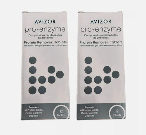 Pack de 2 comprimidos removedores de proteínas Avizor PRO-ENZYME lentes de contacto suaves años 12 - Imagen 3 de 8